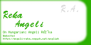 reka angeli business card